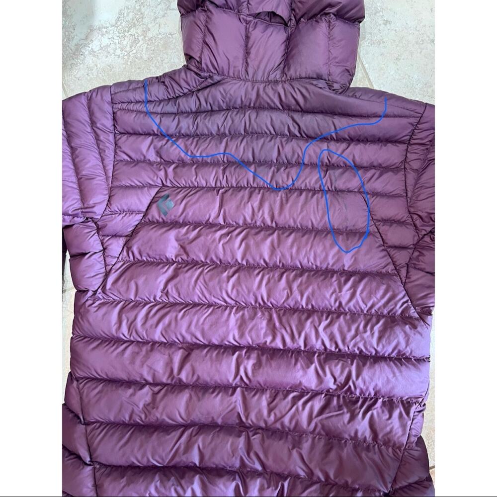 Black Diamond Cold Forge Insulated Down & Synthetic Hoodie Coat Size XL Purple - Picture 15 of 16